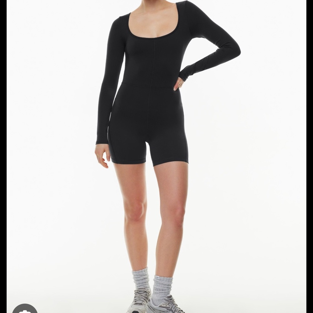 Aritzia Black Fitted Bodysuit Jumpsuit